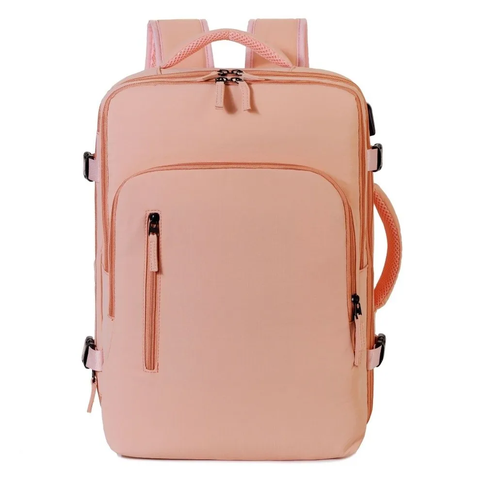 Waterproof Travel Backpack Multi-Pocket 180-Degree Opening Expandable Backpack Top Carry Handle Large Capacity