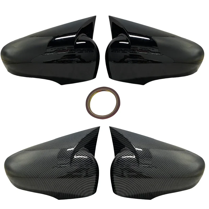 Bat Side Mirror Cover for Clio 4 IV 2012-2020 Renault Car Accessories RS GT Shiny Piano Black Tuning Auto Sport Bat Design