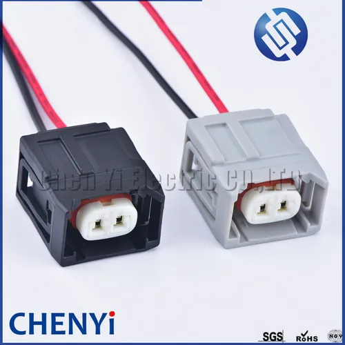 Conector de inyector de combustible automotriz de 2 pines, enchufe de bomba de aceite de alta presión 7287-1495-30 90980-12747 para Honda Civic Fit Accord CRV XRV