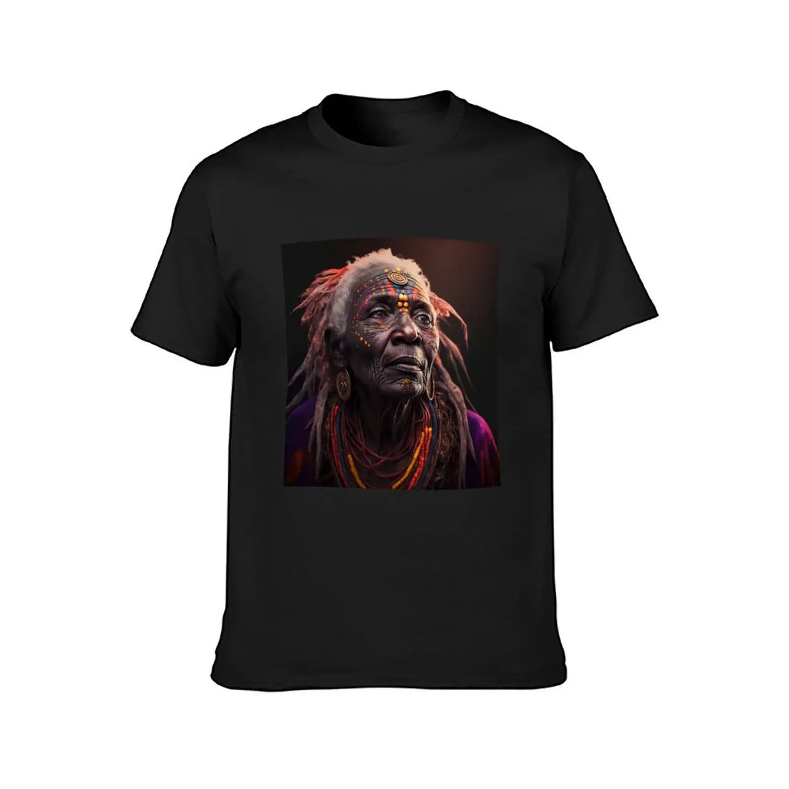 Tribal Elders 003 - Wise soul T-Shirt kawaii clothes customizeds blanks hippie clothes men clothes