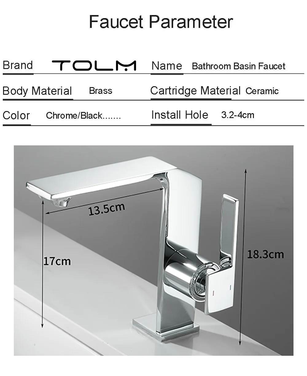 TOLM Golden Toilet Faucet Bathroom Sink Faucets Faucet for Washing Single Lever Bathroom Sink Faucet Luxury Bathroom Faucet