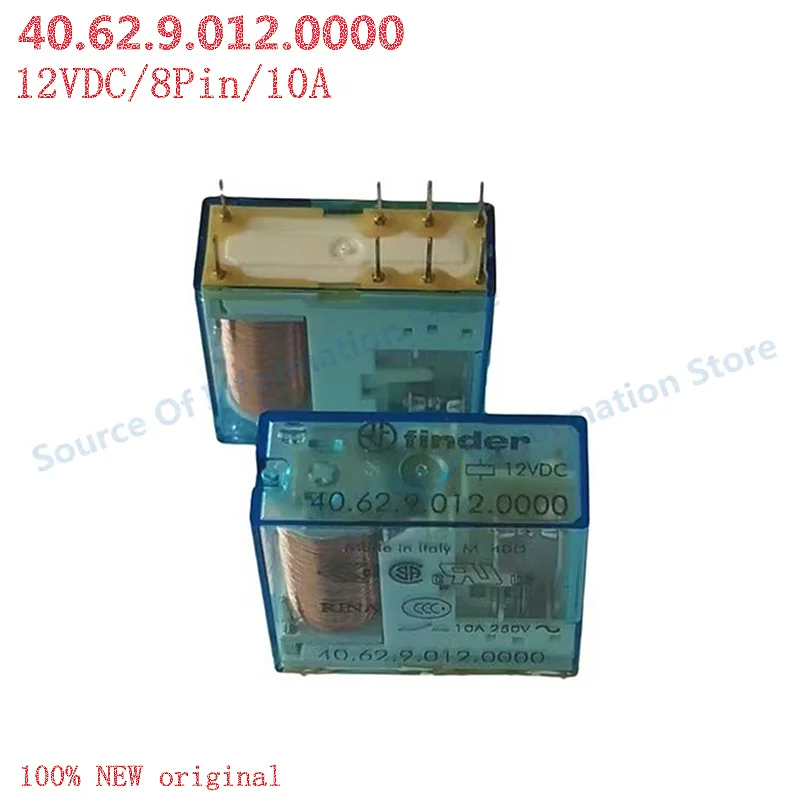 40.62.9.012.0000 Finder Relay 12VDC 8Pin 10A 100% New