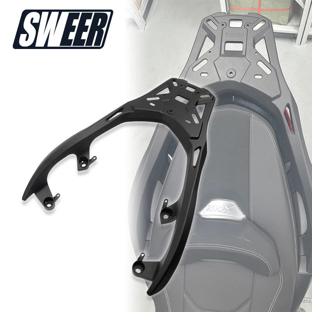 

Аксессуары Xmax 300 для Yamaha 2017-2025, багажник для мотоцикла, задняя багажная полка, кронштейн верхней коробки из алюминиевого сплава