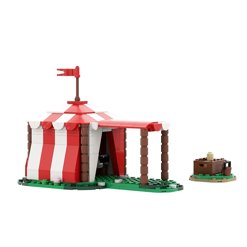 

MOC Medieval Military Viking Tent Building Blocks Castle Knights Army Camp Tent Model Brick Kid Educational Toys Birthday Gifts