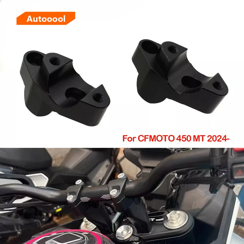 

For CFMOTO 450MT 450 MT Handlebar Risers Up Motorcycle Accessories MT450 2024 Clamp Mount Handle Bar Riser Move Back Parts
