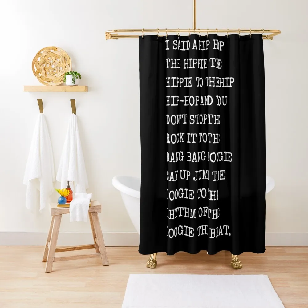 

Rapper’s Delight lyrics Shower Curtain Anime Shower Shower For Bathroom Set Bathtub Curtain