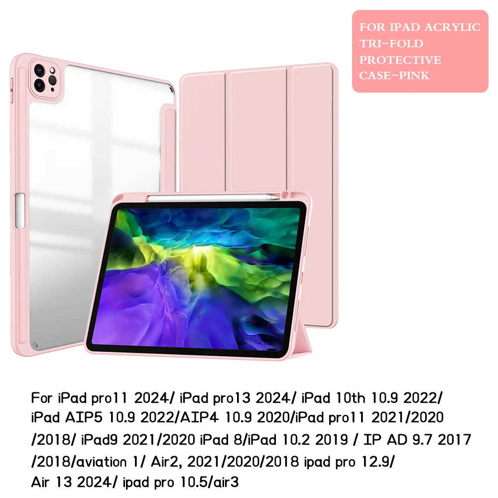 Tablet Case For iPad pro11 pro13 2024/2025 10th Gen 11th Gen Air 4 Air 5 3 2 1 Pro 11 Air 11 Air 13 Pro 12.9 9.7