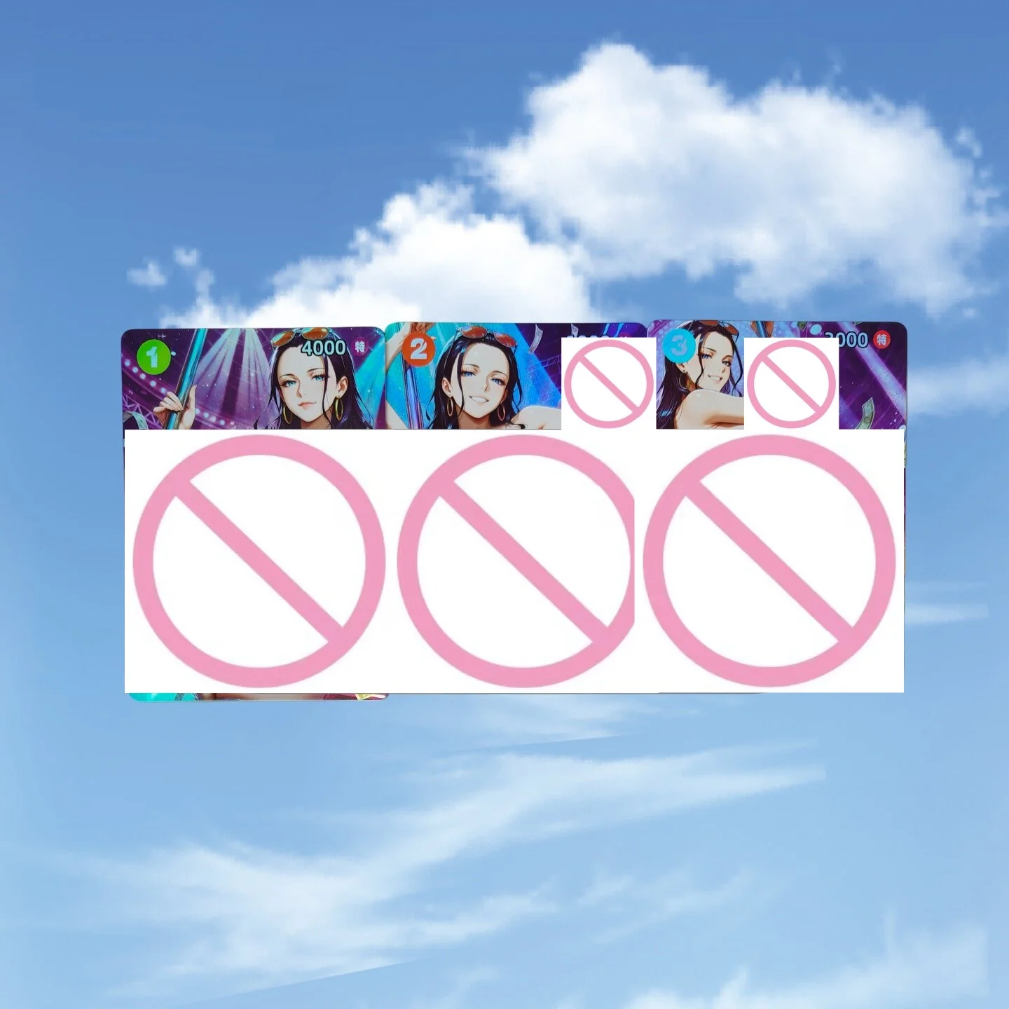 3pcs Diy Self-made One Piece Pole Dancing Girl Nami Folding Flash Card ACG Goddess Nico Robin Boa Hancock Anime Collection Card