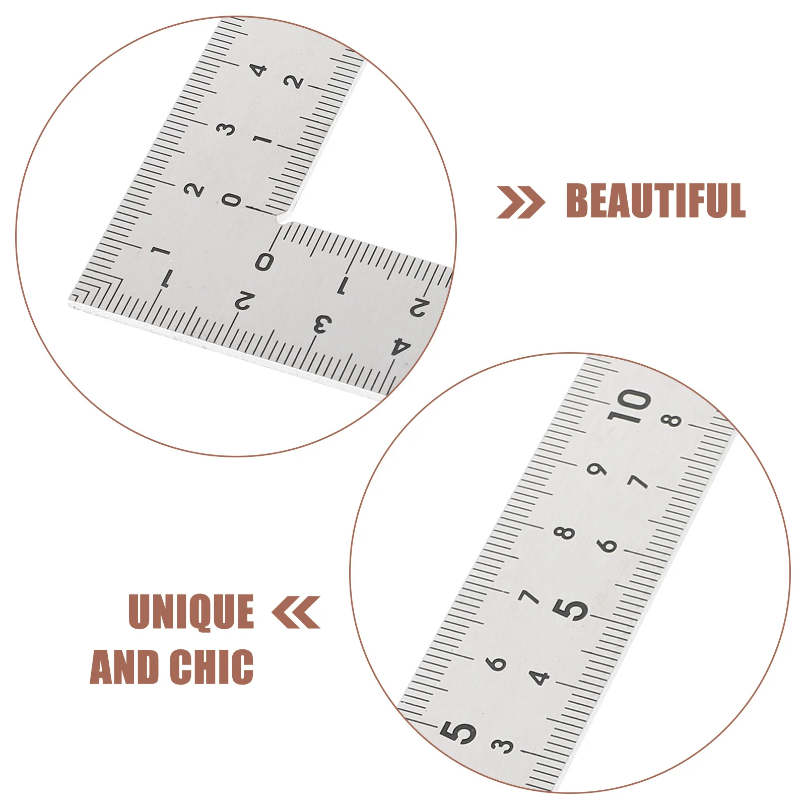 

Carpenter Square 10x15cm Stainless Steel Woodworking Ruler Thickened Professional Measuring Tool Multi-Function Construction