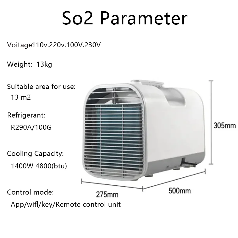 4800 Btu Small Air Conditioner Office Home Kitchen Portable Air Conditioner Outdoor Mobile Air Conditioning