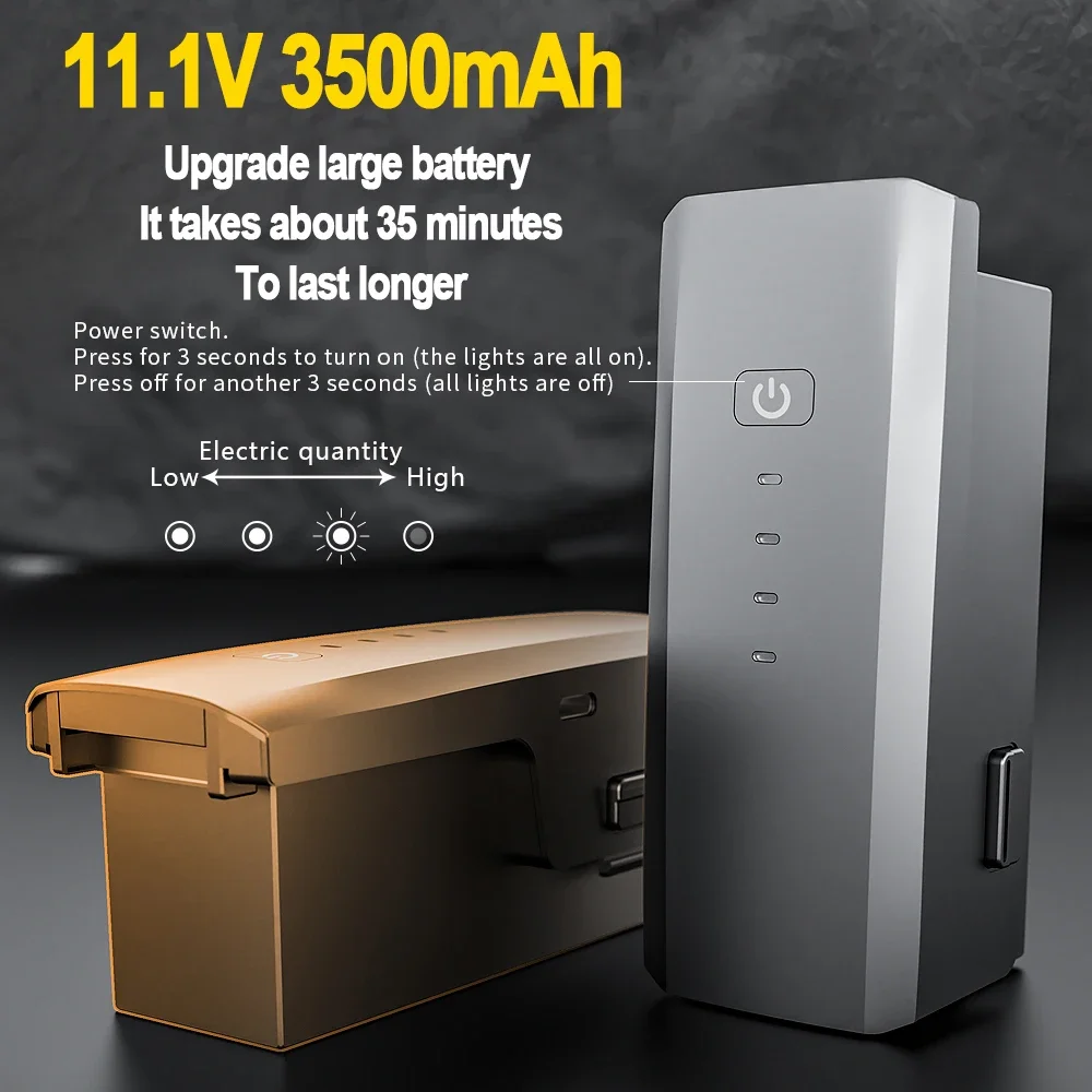 

Оригинальный аккумулятор для дрона F22/F22S, 3500 мАч, 35 минут, аккумулятор для времени полета F22 S3, бренд F22 S2, аксессуары, запасная часть, пропеллер