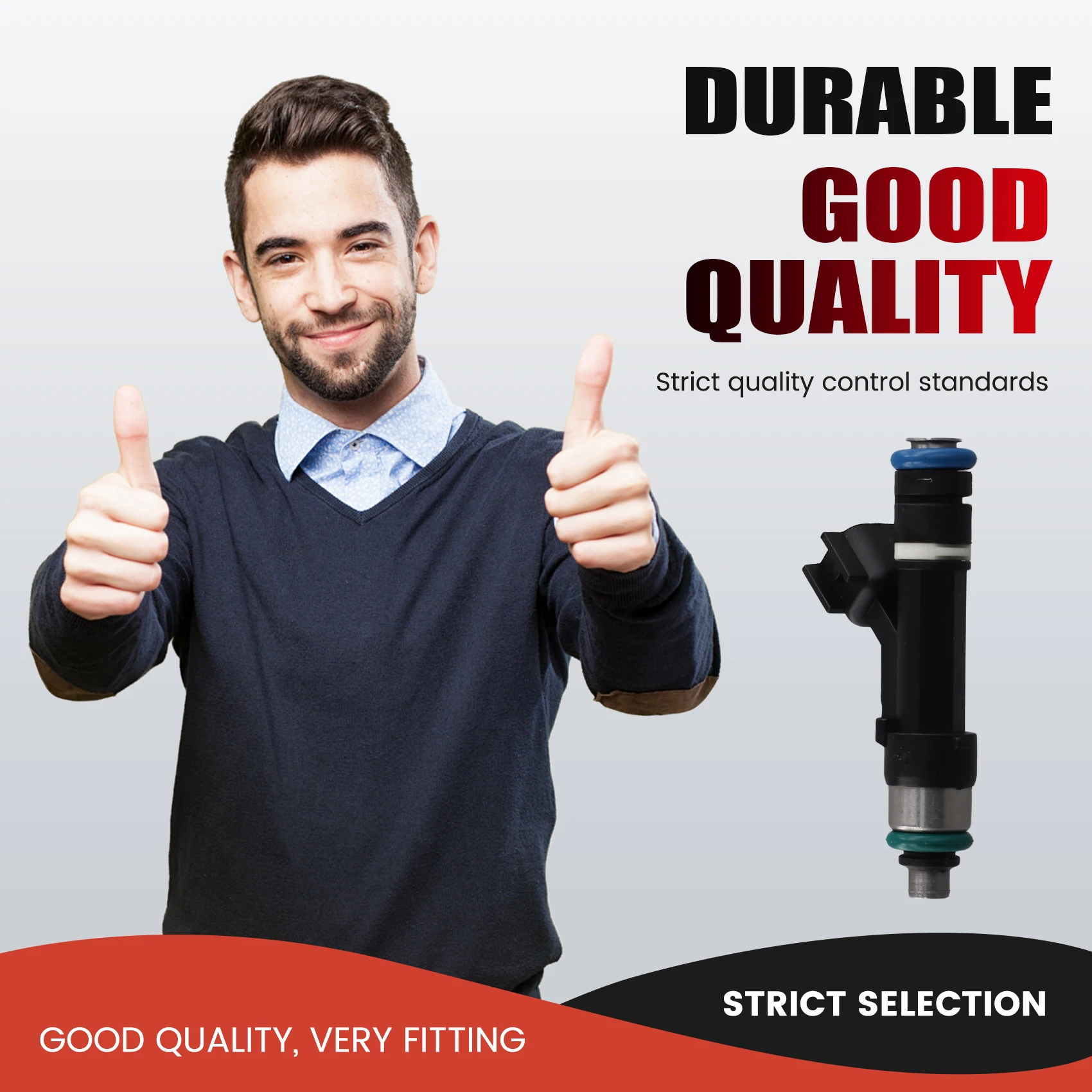 

Stable-8Pcs EV6 Style Fuel Injector For Ford Mustang 5.0L 4V 2011-2014 M-9593-LU47, M9593LU47