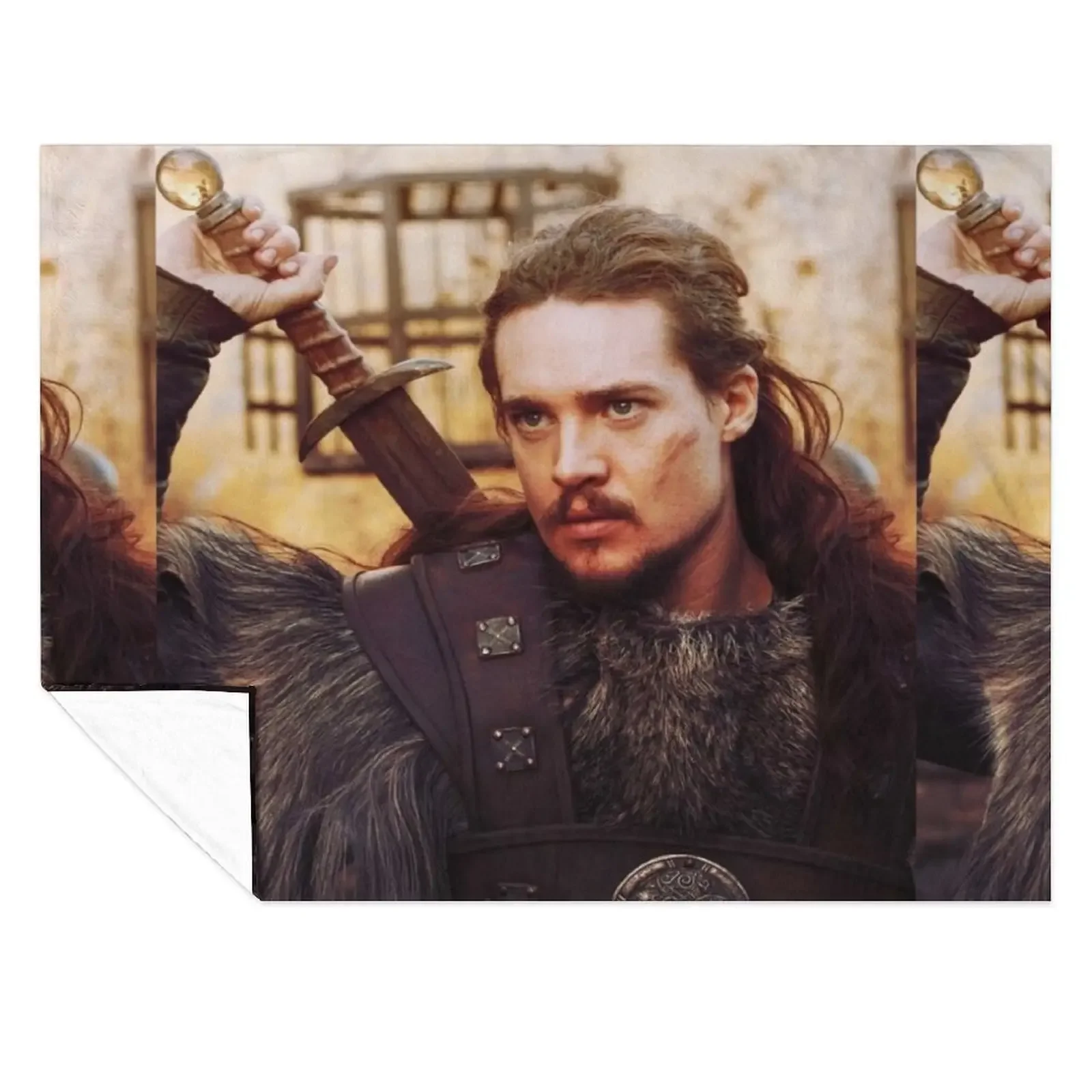 

Uhtred of The Last Kingdom Throw Blanket Warm Furrys Hairys Decorative Sofa Blankets