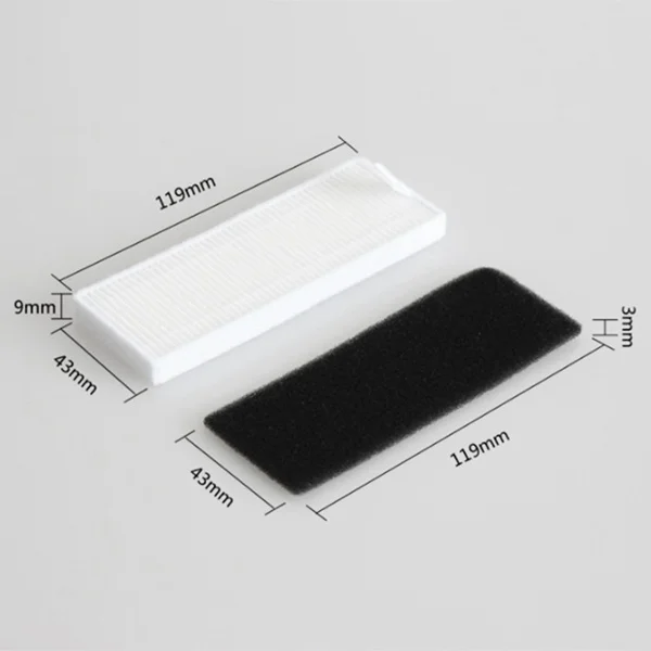 Filtro Hepa de 6 piezas para Conga 1090, piezas de aspiradora Robot, accesorios de repuesto