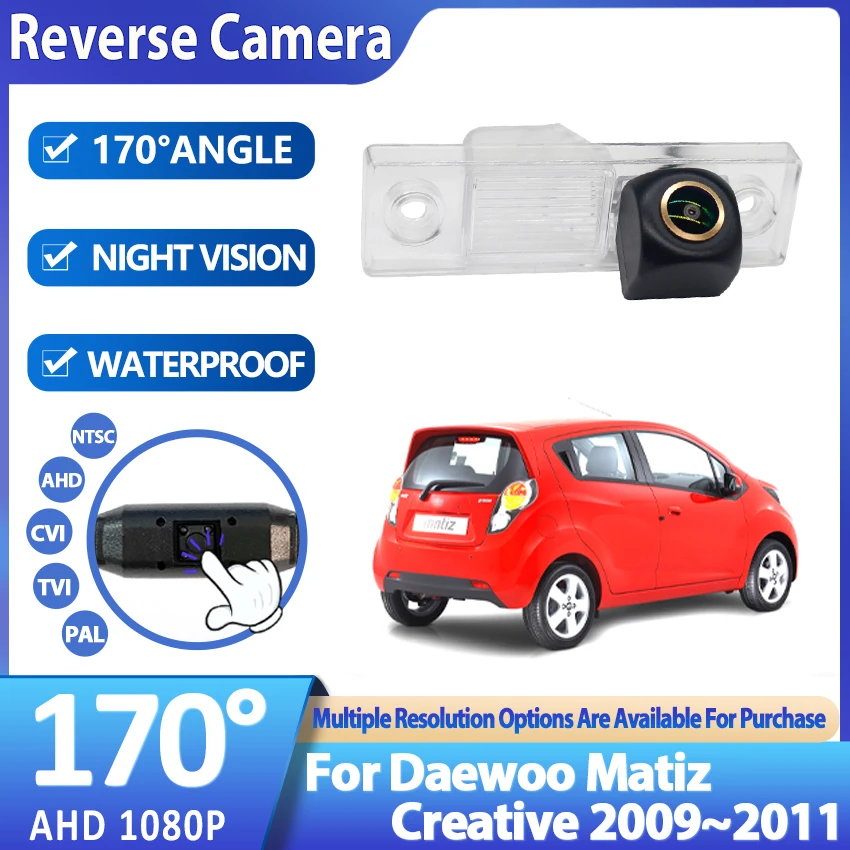 AHD Car Rear View Reverse Camera For Chevy Chevrolet Spark Beat M300 2009~2019 Backup Camera For Daewoo Matiz Creative 2009~2011