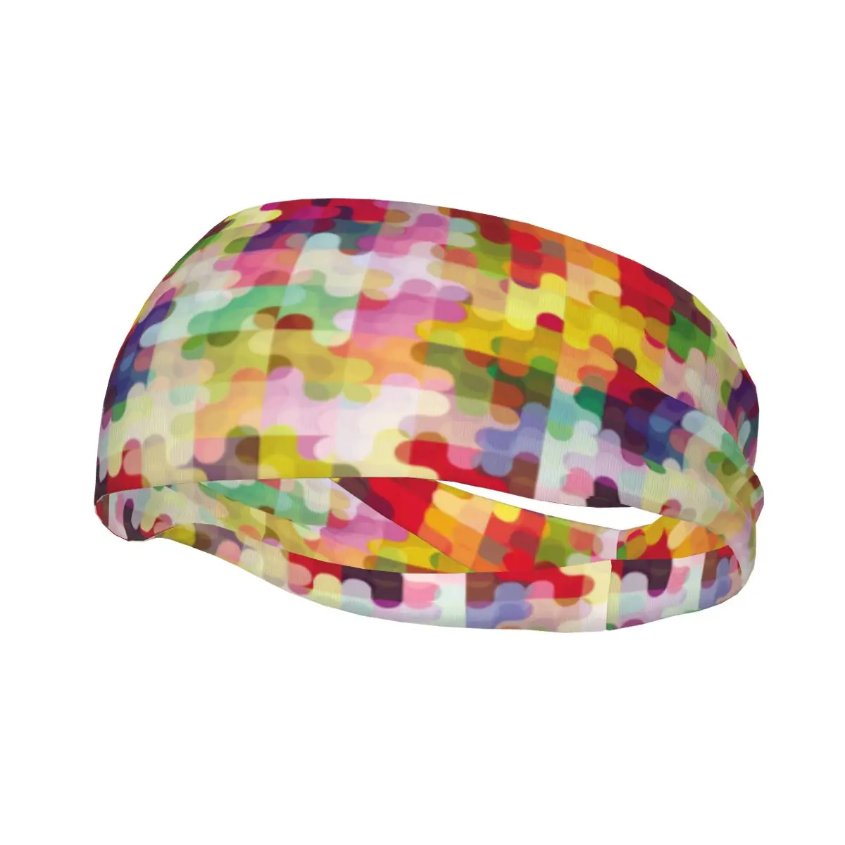 

Sports Sweatband Breathable Headband Sweat Hair Head Band Abstract Colorful Yoga Headband
