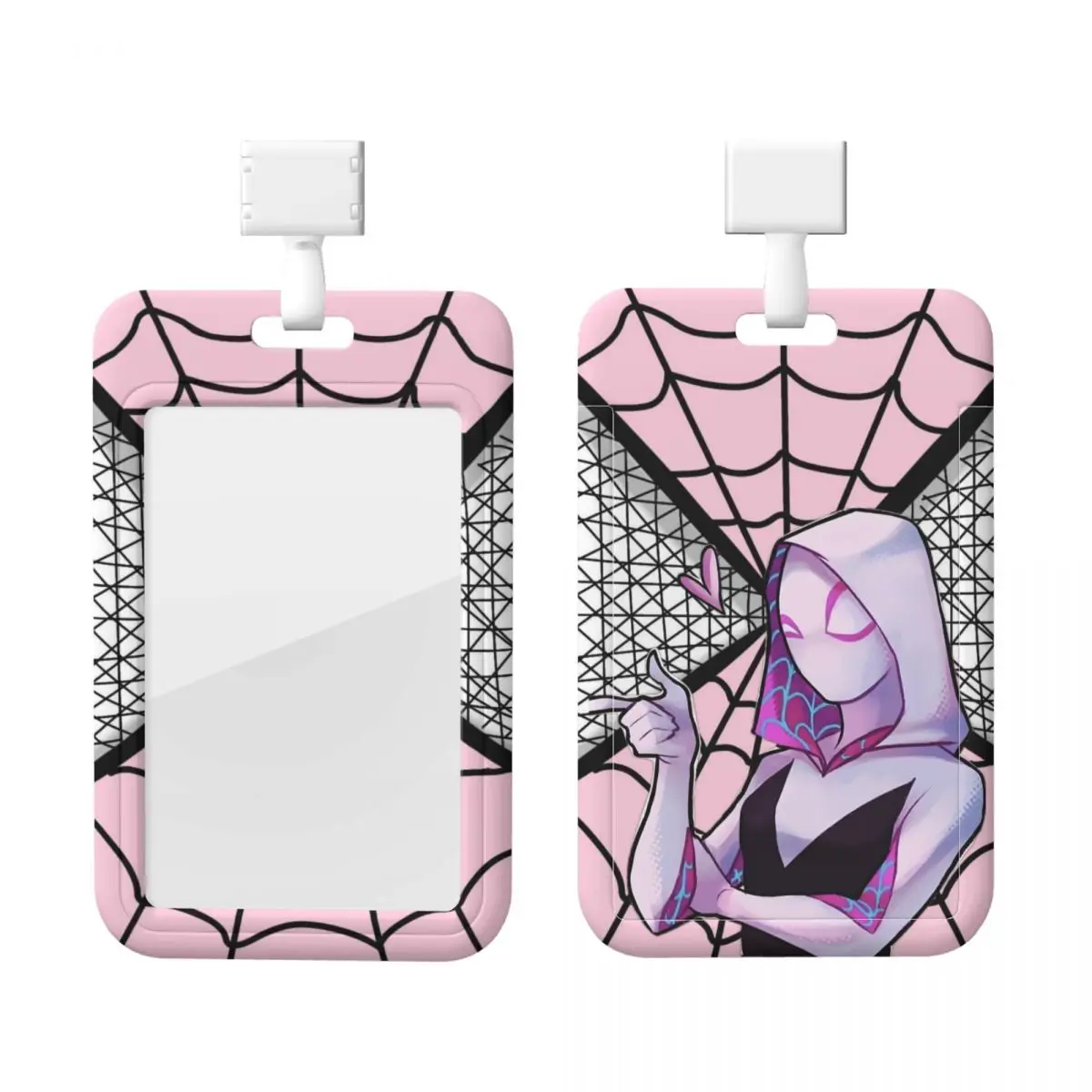 

Custom Gwen Stacy Spiderman Card Badge Holder Card Holder Men Women Superhero Neck Strap ID Credential Holder Engineers