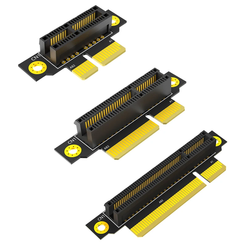 20mm/32mm PCIE X1 X4 X8 90 Degree Reverse Male to Female Riser Card PCI Express Converter Adapter Riser Board for 1U / 2U Server