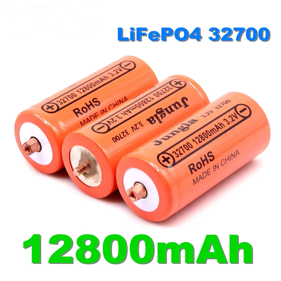 3.2V 12800mAh 32700 Rechargeable Battery 32650 Lifepo4 Batteries For Electric Vehicles Street Lights UPS Three-wheeler Cell