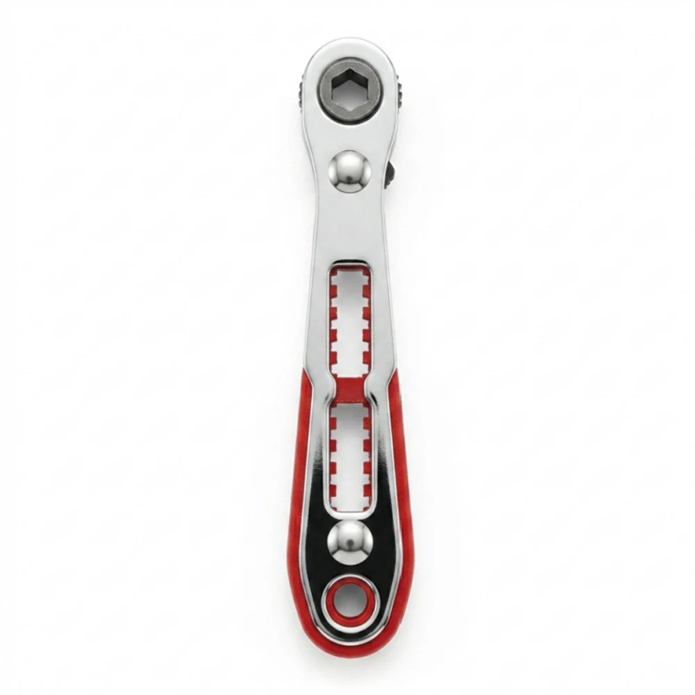Right Angle Ratchet Screwdriver with Manual Bidirectional Drive and 10mm 13mm 16mm Chuck Variants for Mechanical Adjustments