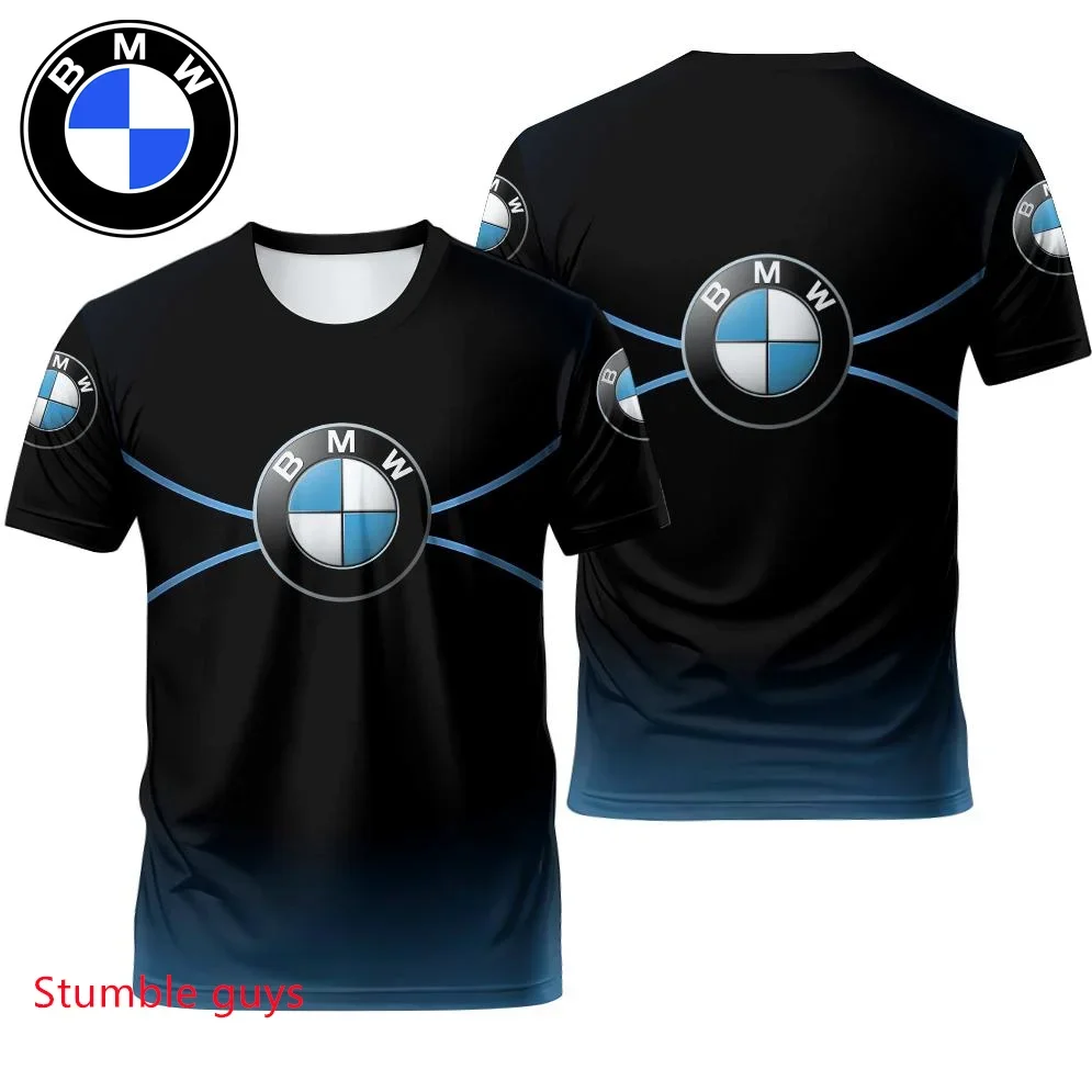 

Летняя мужская брендовая футболка BMW с коротким рукавом в уличном стиле, крутые спортивные мотоциклетные гонки