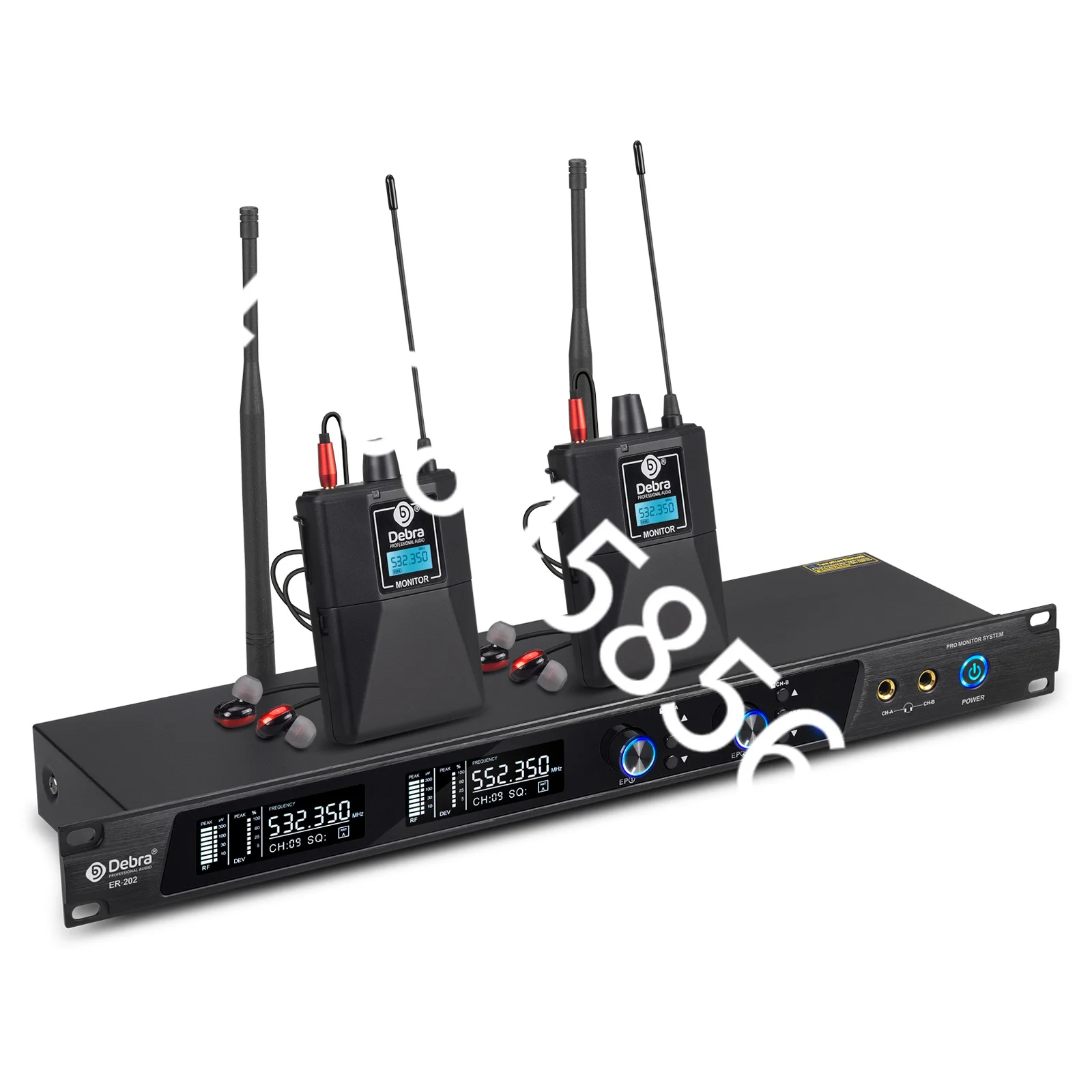 

Debra ER-202 Professional Stage Instrument Band Rehearsal Monitoring System Ultra-Low Latency Wireless Consumer Electronics