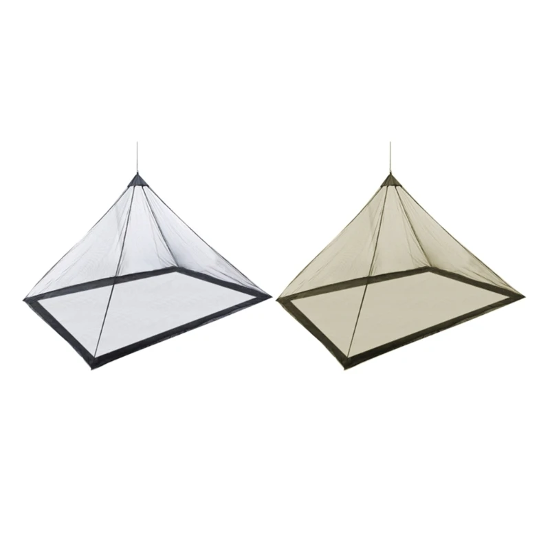 

Outdoor Camping Mosquitoes Netting Fly Netting Triangular Outdoors Fly Netting with Carry Bag for Single Camping Use Easy to Use
