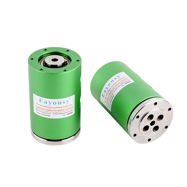 6 Passages Water/Liquid/Fluid/Oil/Glue Rotary Union G1/8 Interface Pipe 6-8MM Aluminum Alloy Fast Continuous Rotating Speed