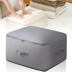 4pcs/set Home Stackable Storage Bag Collapsible Wardrobe Organiser Portable Waterproof Moisture Proof Zipper Compressed Bag 60cm