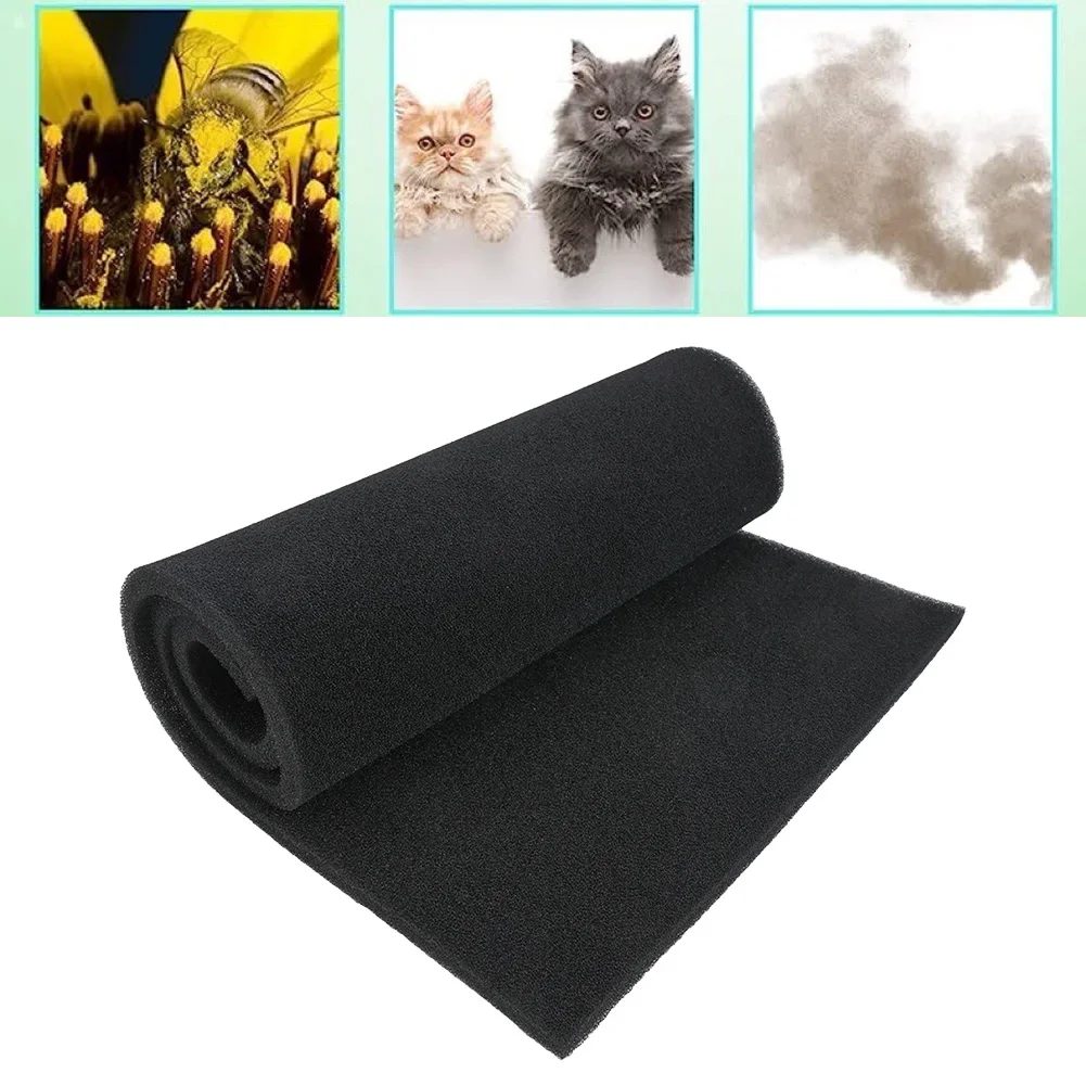1mx40cm Air Conditioner Filter Replacement Activated Carbon Cotton Filter Sponge Sheet For Air Purifiers Range Hood Filters
