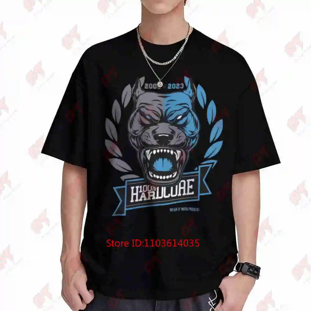 Hardcore Pride Dog Gabber Fashion Short Sleeve Tee 100% Cotton T-Shirt