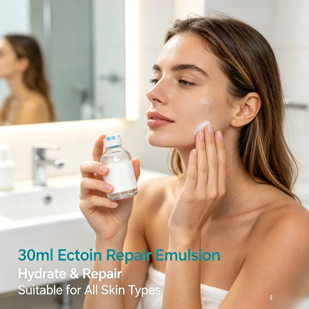 30ml Ectoin Ceramide Emulsion Centella Resurrection Plant Extract Skin Repair Milk For Sensitive Skin Anti-Redness Hydrating