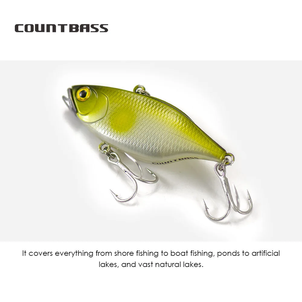 Count bass 60mm 2-1/4 "3/8g 11,7 oz. Vibrations köder Wobbler lipless Kurbel köder Angler Angel köder la peche au leurre Hardbaits – Detail 7