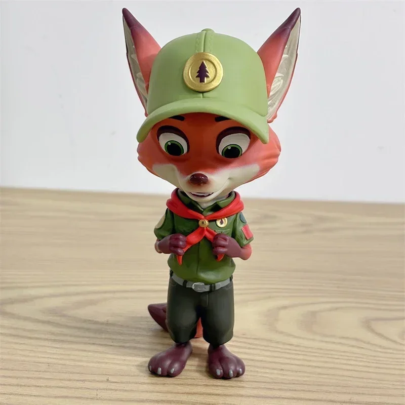 

Disney Zootopia Cartoon Nick Judy Figure Tidal Suit Home Decoration Desktop Model Ornaments Toy Children Birthday Gifts