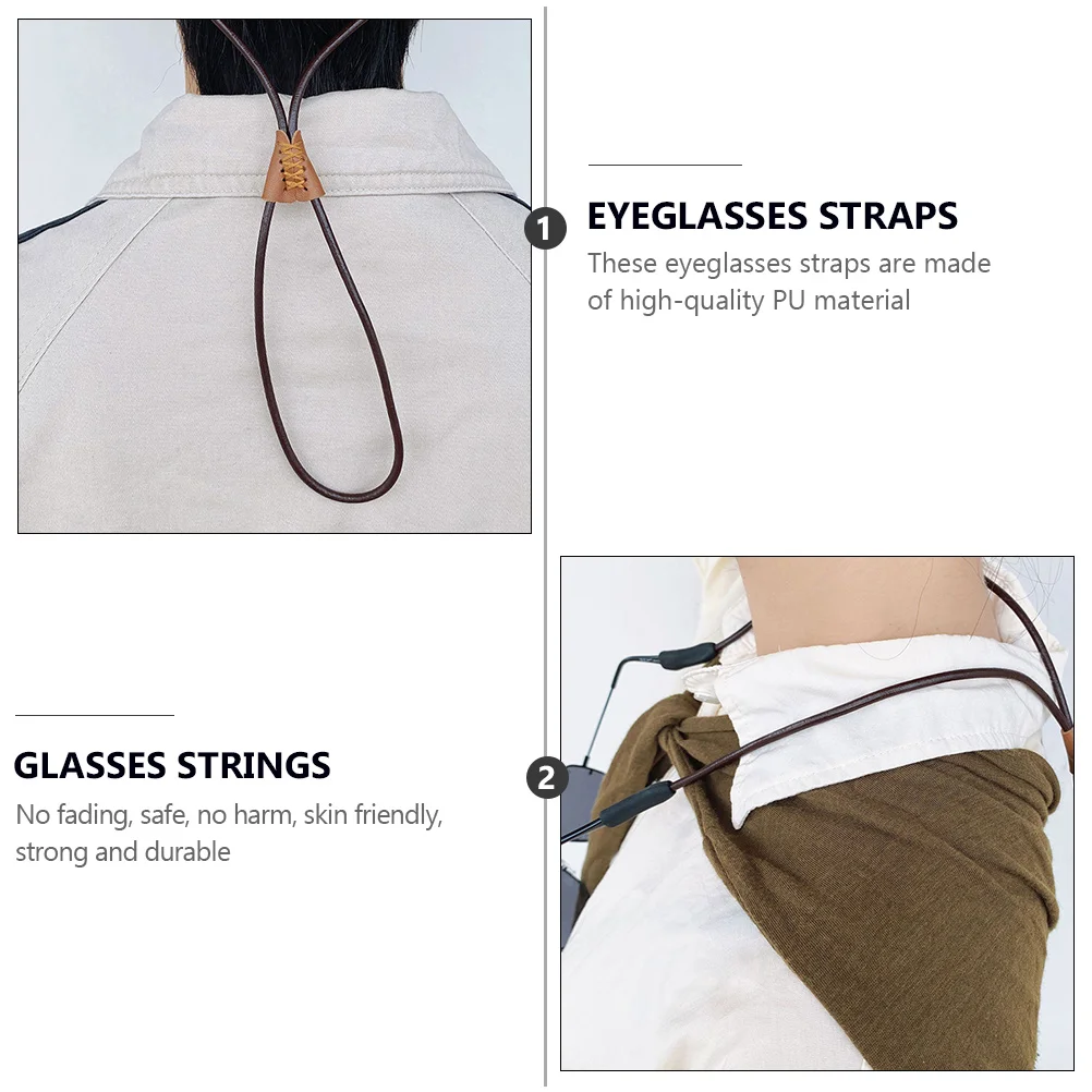 

3pcs Anti-Lost Glasses Lanyard Adjustable Eyeglasses Holder Cord Anti-Slip Eyeglass Strap Decorative Sun Glasses Ropes For
