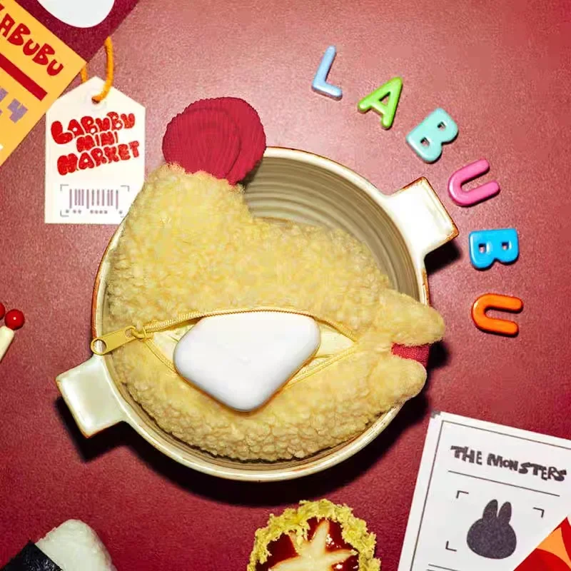 

Genuine POP MART Labubu Weird Taste Convenience Store Series Fried Shrimp Earphone Case Blind Box Toy Collectible Xmas Gift