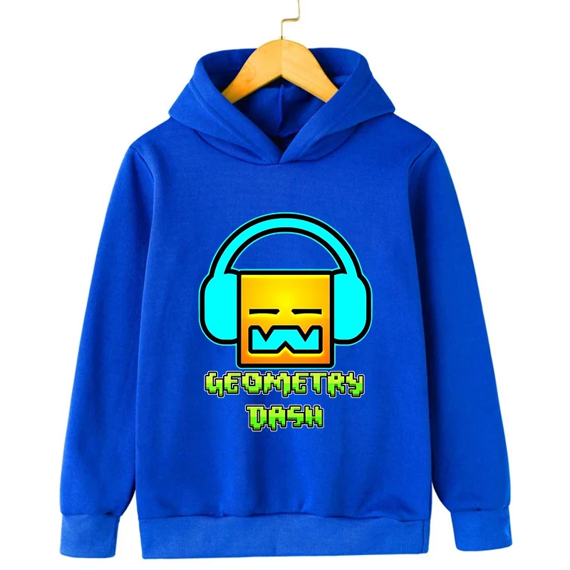 

Забавные толстовки с капюшоном, толстовка с капюшоном с геометрической формой, детская одежда, детский пуловер для девочек, осенние повседневные топы, толстовка с капюшоном для мальчиков, спортивная одежда