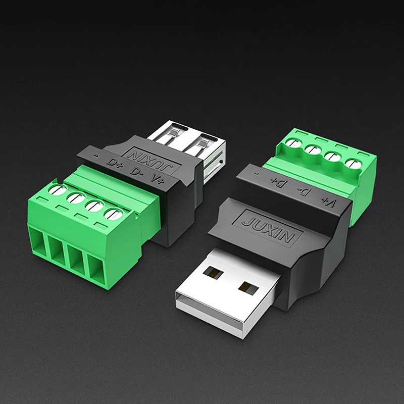 

Usb Solderless Plug Type A Male/Female to Screw Connector USB Jack USB plug with Shield connector USB2.0 to Screw Terminal Plug