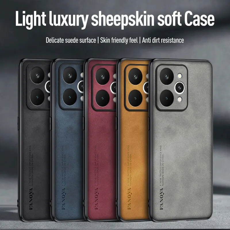 EUCAGR Für Realme P4 Power Hülle Luxus PU Leder Handyhülle Für Realme P4Power Weiche Silikon Schutz Rückseite Abdeckung