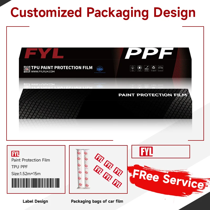 Hydrophobic Ability Film Glossy Clear PPF Heat Self Healing TPU 8.5mil OEM Transparent Car Body Film Body Stickers Ppf Film