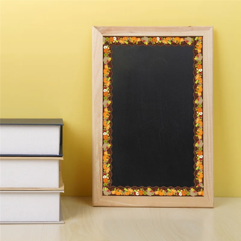 Reliable20m Thanksgiving Scalloped Sticker Bulletin Board Borders Cork Board Decor Classroom Locker Room Offices Breite 7CM Durab