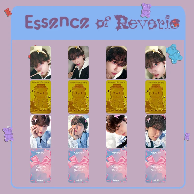 

Альбом KPOP Idols BAEKHYUN ESSENCE OF REVERIE S ELFIE Фотокарта Высокое качество INS Стиль Двусторонняя печать ЛОМО-картки Подарки для фанатов