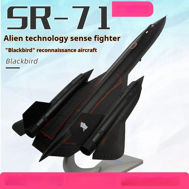 

Terebo 1:72 Sr-71a Blackbird Simulation Fighter Aircraft Model Alloy Finished Sr71 Reconnaissance Aircraft Desktop Decoration