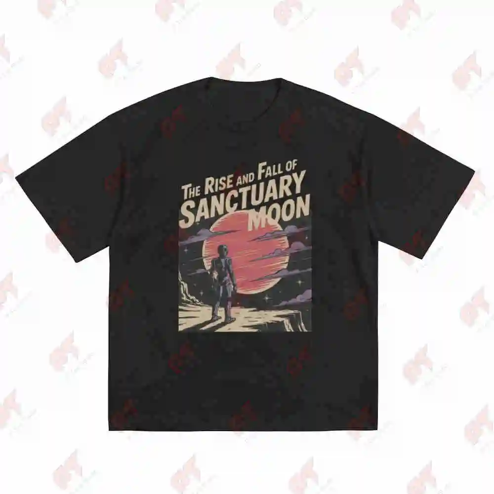 The Rise And Fall Of Sanctuary Moon Murderbot Diaries Short Sleeve Tee 100% Cotton T-Shirt