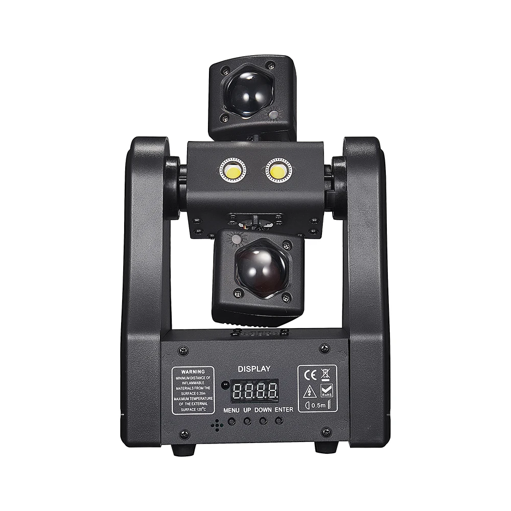 48W Mini Moving Head Beam Light Remote Control LED Beam Strobe Party Light DMX512 Sound Activated DJ Disco Stage Effect For Club view 6