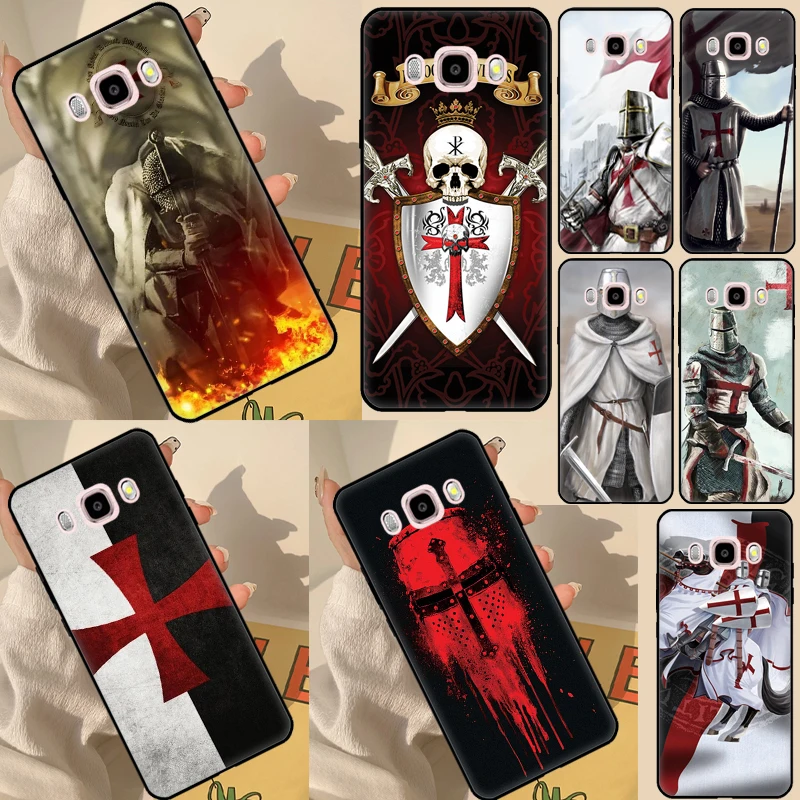 Knights Templar Case For Samsung Galaxy A3 A5 J1 2016 J3 J5 J7 2017 A6 A7 A8 A9 J8 J4 J6 Plus 2018 Cover