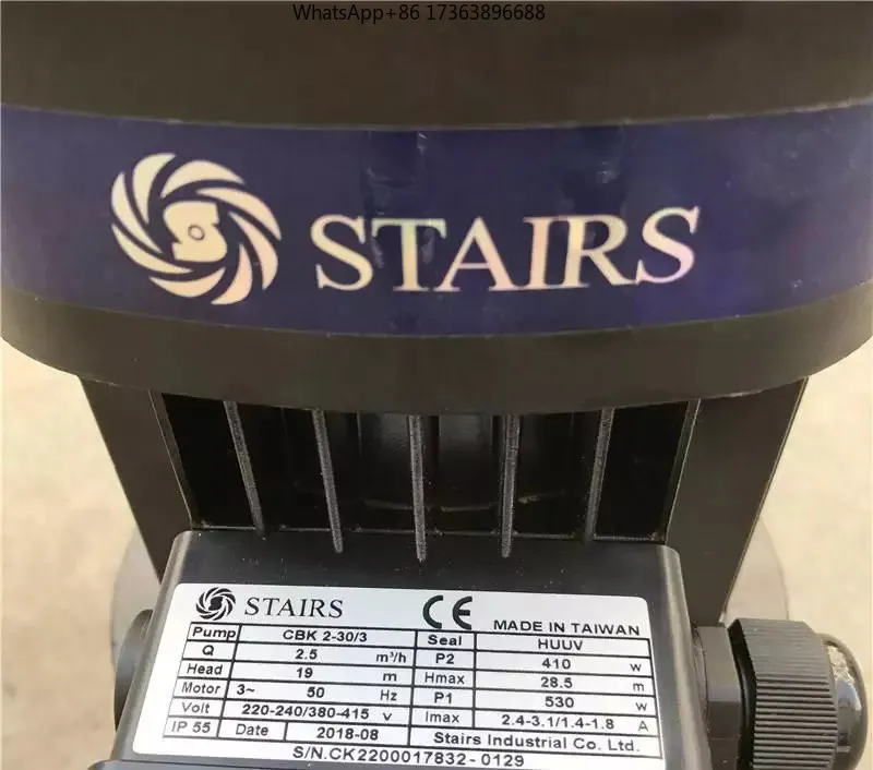 STAIRS CBK2-30/2 Stainless Steel Booster Pump CBK4-30/3-40/4-50/5-60 Machine Tool Cooling Pump