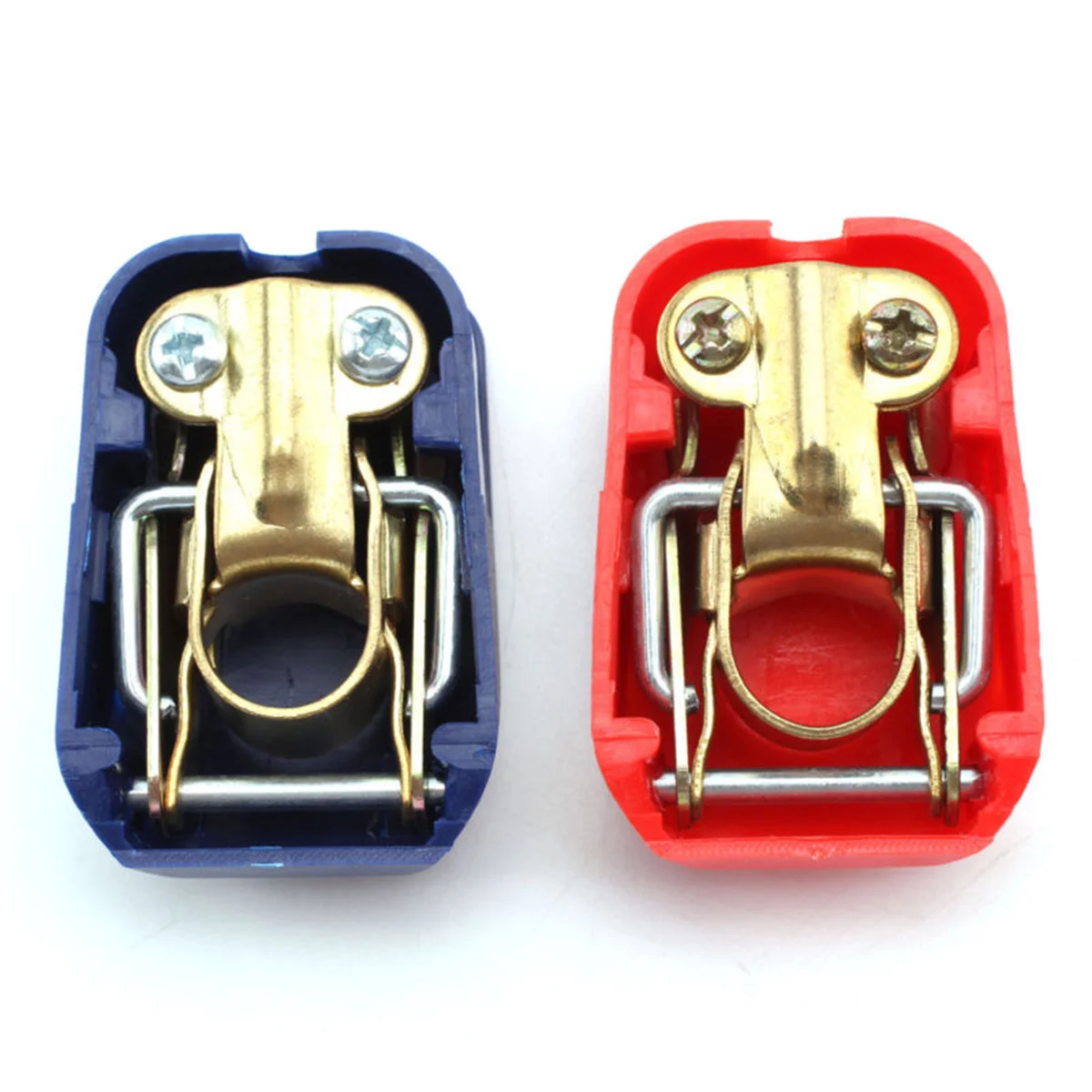 

2Pcs Terminal Clamp Set Quick Release Car Caravan Boat 12V Durable Heavy Duty Positive Negative Plastic Cover