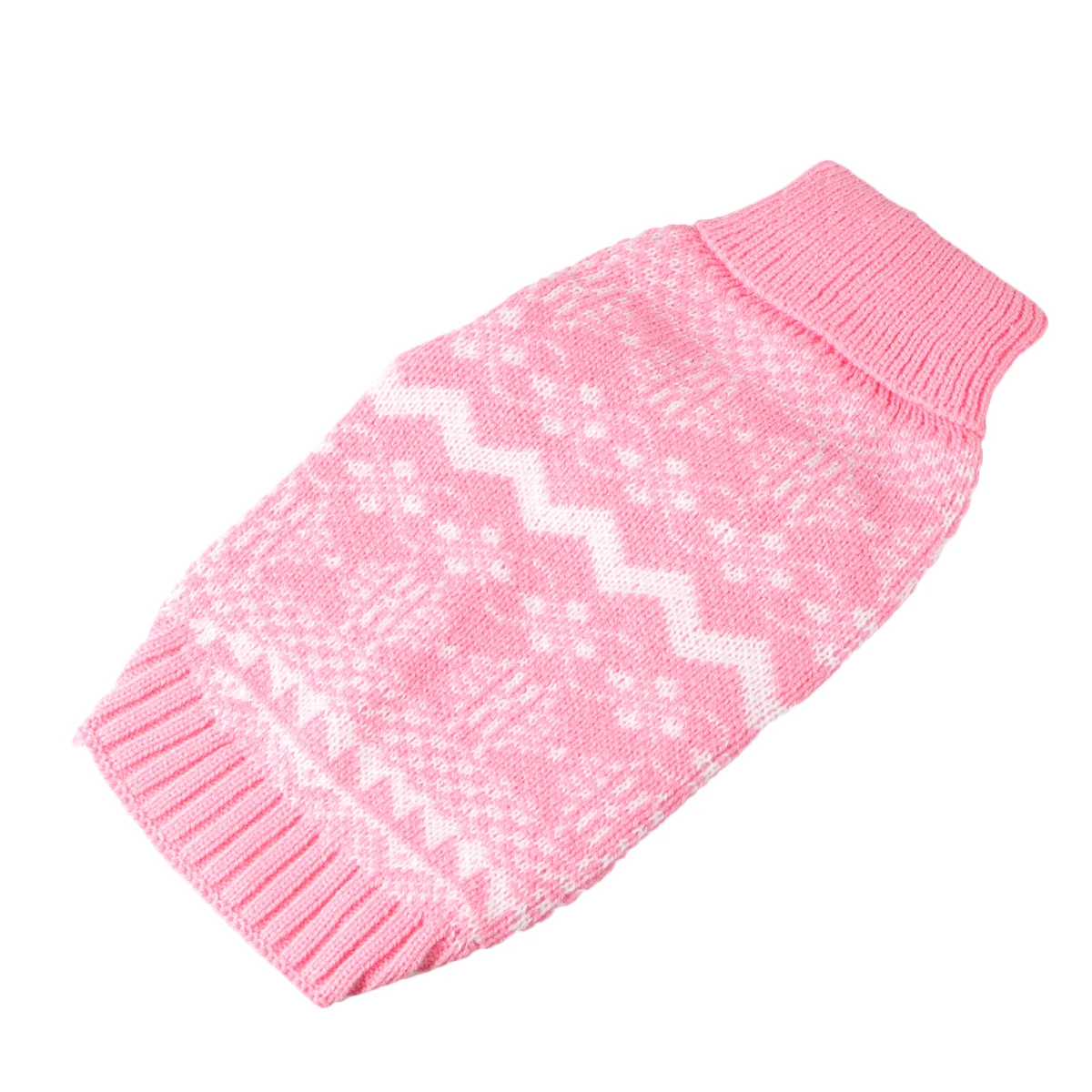 

Turtleneck Sweater Pet Dog Warm Clothes Stitch Costume Pajamas Puppy Pink Outfit