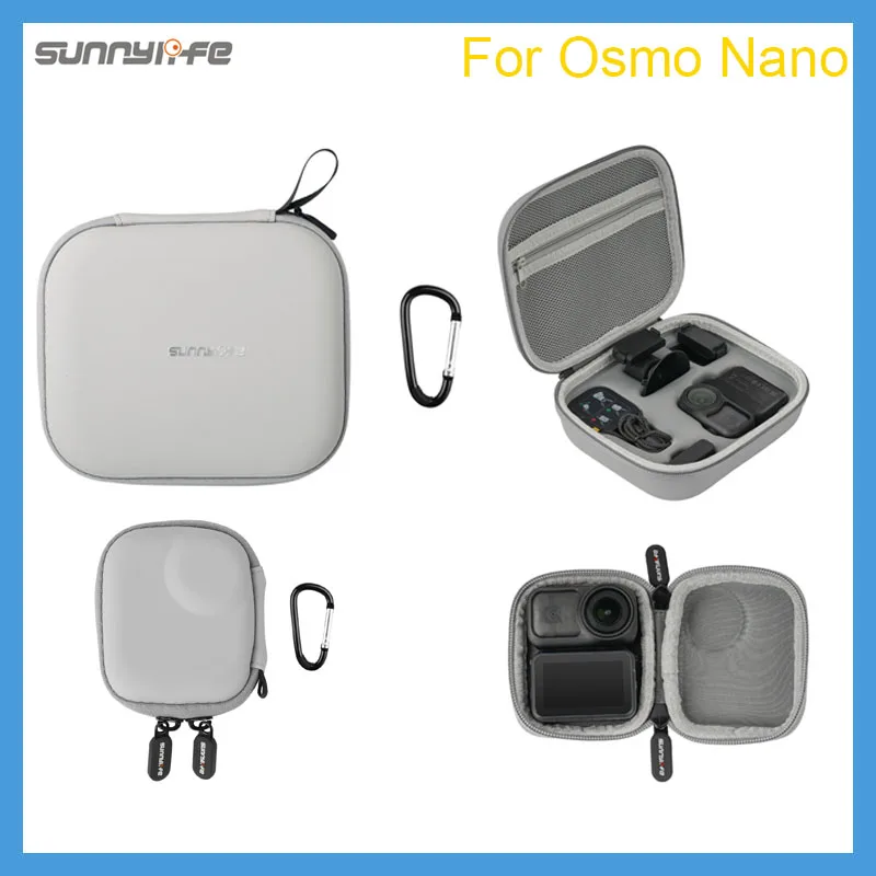 حقيبة حمل حقيبة سفر مع سوار معصم لـ DJI OSMO نانو ملحقات الكاميرا حقيبة تخزين صندوق حقيبة يد من البولي يوريثان للإصدار القياسي